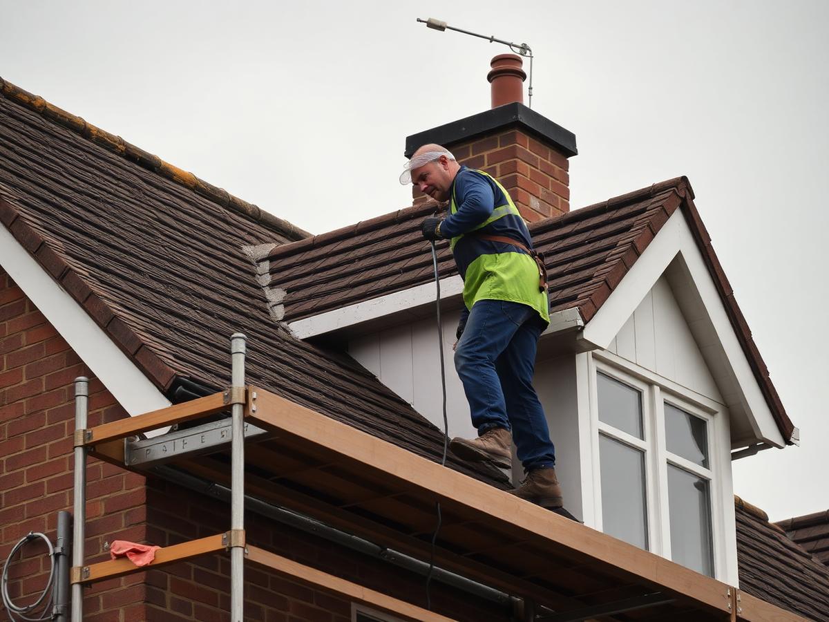 Vertex Roofing at work